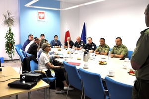 Przedstawiciele Królestwa Belgii na przejściu w Grzechotkach 