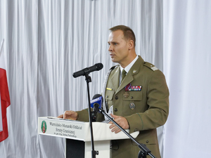 Przemówienie Komendanta Warmińsko-Mazurskiego Oddziału Straży Granicznej gen. bryg. SG Daniela Wojtaszkiewicza Przemówienie Komendanta Warmińsko-Mazurskiego Oddziału Straży Granicznej gen. bryg. SG Daniela Wojtaszkiewicza