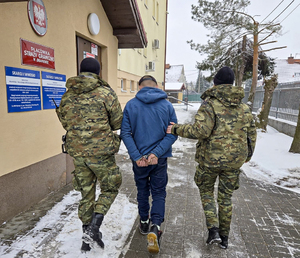 zatrzymany przez funkcjonariuszy Straży Granicznej zatrzymany przez funkcjonariuszy Straży Granicznej