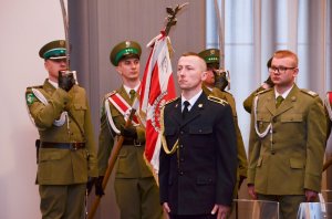 plut. SG Przemysław Grabowski w trakcie uroczystości 