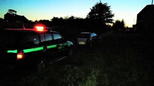 Zatrzymany peugeot do kontroli drogowej 