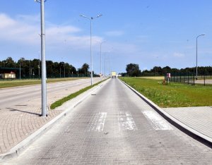 Droga na kierunku wyjazdowym z Polski 