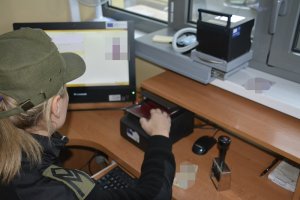 kontrola graniczna na przejściu w Gronowie 