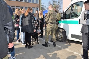 Spotkanie z młodzieżą funkcjonariuszy z PSG w Braniewie 