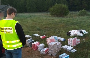 Ujawnione nielegalne papierosy przez funkcjonariuszy z PSG w Gołdapi