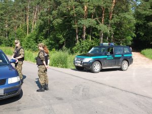 Patrol z PSG w Baniach Mazurskich 