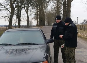 Kontrola drogowa PSG w Górowie Iławeckim 