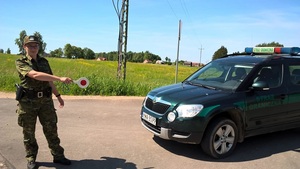 kontrola drogowa PSG w Dubeninkach 