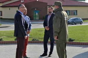 Wizyta Komendanta Głównego Straży Granicznej na przejściu w Grzechotkach 