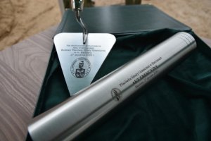 uroczystość wmurowania aktu erekcyjnego pod budowę Placówki Straży Granicznej w Barcianach 