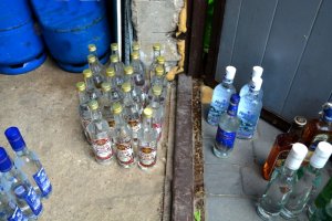 ujawniony alkohol w pomieszczeniach gospodarczych 
