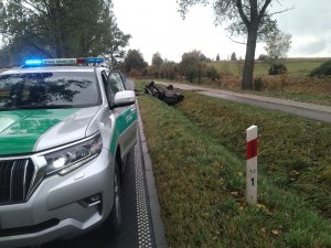 Straż Graniczna pomogła poszkodowanym w wypadku samochodowym 