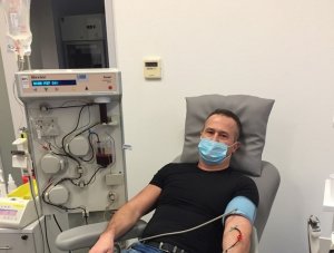 funkcjonariusz komendy oddziału oddający dzisiaj osocze 