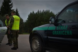 patrol z PSG w Baniach Mazurskich 