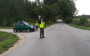 patrol z PSG w Baniach Mazurskich 