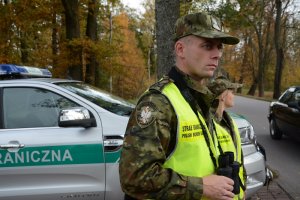 kontrola drogowa-Placówka Straży Granicznej w Sępopolu 