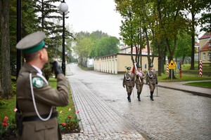 uroczyste przywitanie Komendnata W-MOSG 