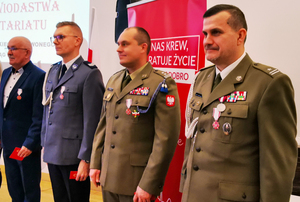 Wyróżnieni krwiodawcy z W-MOSG 