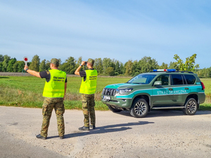 patrol z PSG w Baniach Mazurskich 