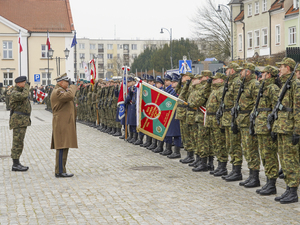 kompania honorowa Warmińsko-Mazurskiego Oddziału Straży Granicznej 