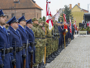 poczty sztandarowe na uroczystości z okazji Święta Niepodległości 
