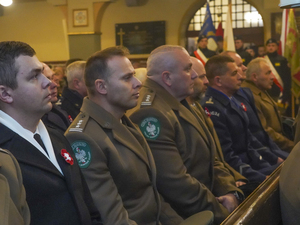 Komendant Warmińsko-Mazurskiego Oddziału Straży Granicznej płk SG Daniel Wojtaszkiewicz na uroczystości z okazji Święta Niepodległości 