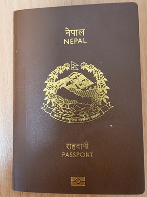 paszport obywatela Nepalu 