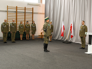 ślubowanie funkcjonariuszy w W-MOSG 