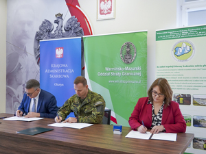 podpisane porozumienie pomiędzy Komendantem Warmińsko-Mazurskiego Oddziału Straży Granicznej, Warmińsko-Mazurskim Wojewódzkim Inspektorem Ochrony Środowiska oraz Dyrektorem Krajowej Administracji Skarbowej w Olsztynie podpisane porozumienie pomiędzy Komendantem Warmińsko-Mazurskiego Oddziału Straży Granicznej, Warmińsko-Mazurskim Wojewódzkim Inspektorem Ochrony Środowiska oraz Dyrektorem Krajowej Administracji Skarbowej w Olsztynie
