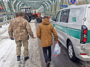 Ukrainiec doprowadzony do granicy Ukrainiec doprowadzony do granicy