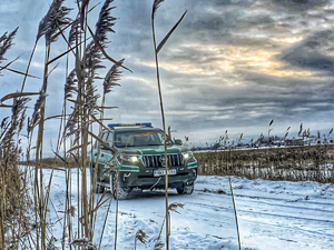 pojazd służbowy Straży Granicznej pojazd służbowy Straży Granicznej