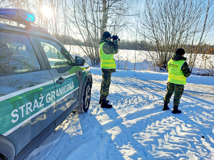 patrol funkcjonariuszy Straży Granicznej patrol funkcjonariuszy Straży Granicznej