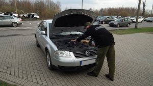 Zatrzymany VW Passat 