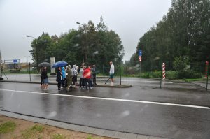 Wizyta uczniów w przejściu granicznym w Gołdapi 