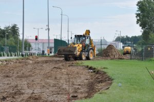Roboty budowlane w drogowym przejściu granicznym w Grzechotkach 