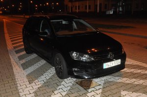 Zatrzymany volkswagen 