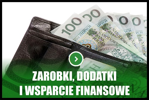 Zarobki, dodatki, wparcie finansowe